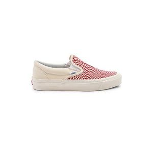 NWT Vans slip ons 98 in OG Red & White